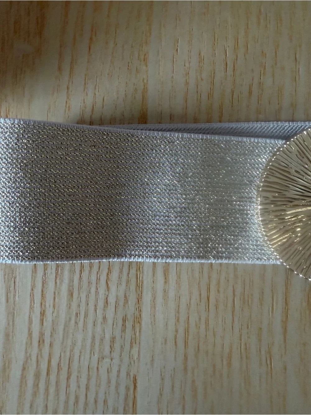 Elastic Waist Belt Set with Gold Accent Buckles - Neutral Tones